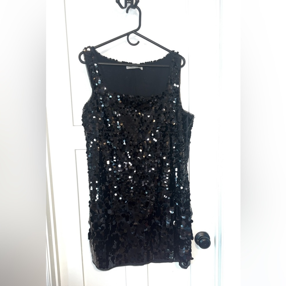 Abercrombie & Fitch Black Sequin Mini Dress
